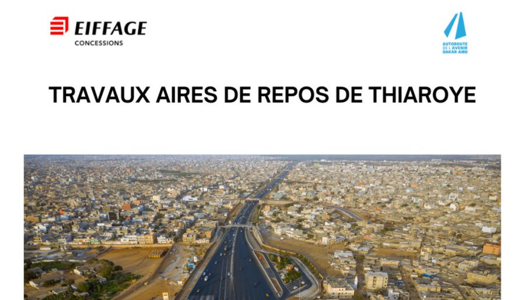 Travaux de modernisation des aires de repos de Thiaroye.