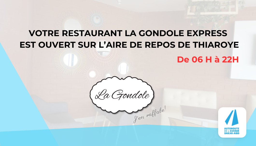 Restaurant la Gondole Express – Aire de repos de Thiaroye